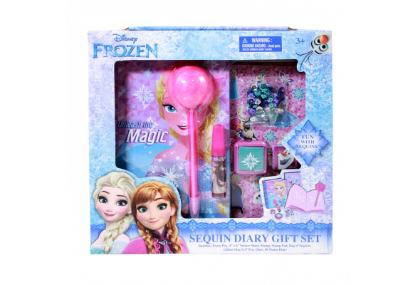 Details about   Disney Frozen II 2 Sparkling Journal Diary Set w/Stickers,Gems,Sequins & Gel Pen 