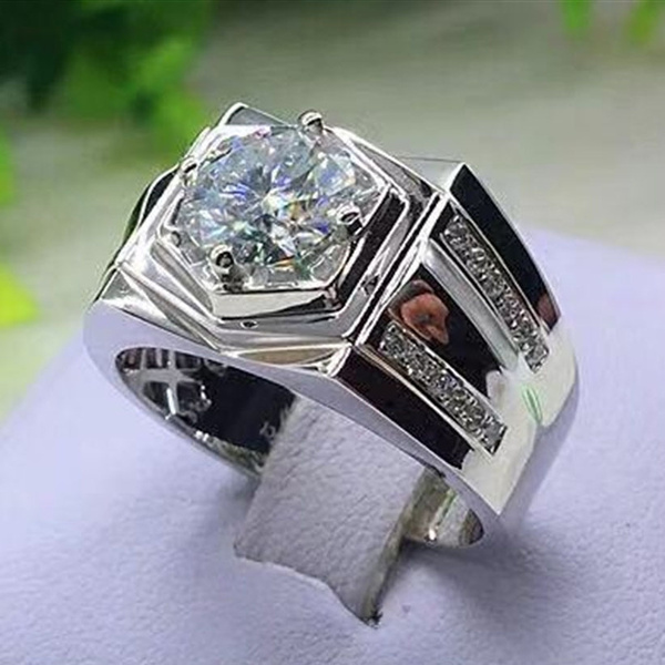 Sterling silver store ring white sapphire