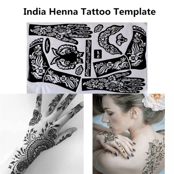 VANTATY 66 Sheets 3D Small Black Temporary Tattoos India  Ubuy