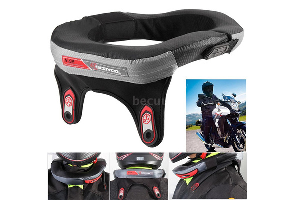 Supporto Cervicale Moto Paracollo Motocross WishY Con Strisce