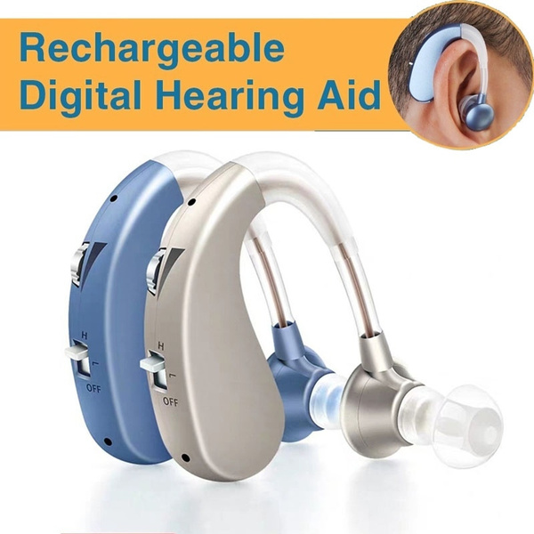 Mini Rechargeable Digital Hearing Aid Sound Amplifiers Wireless Ear