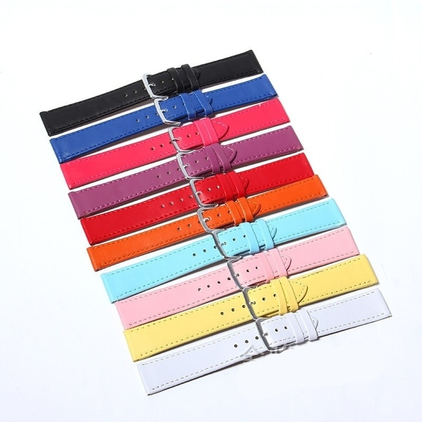Plain Weave Leather Strap Watchband 12mm 14mm 16mm 18mm 20mm Watch Band ...