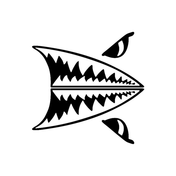 shark teeth silhouette