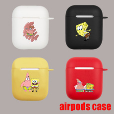 cute, earphonecase, airpodspccase, Sponge Bob