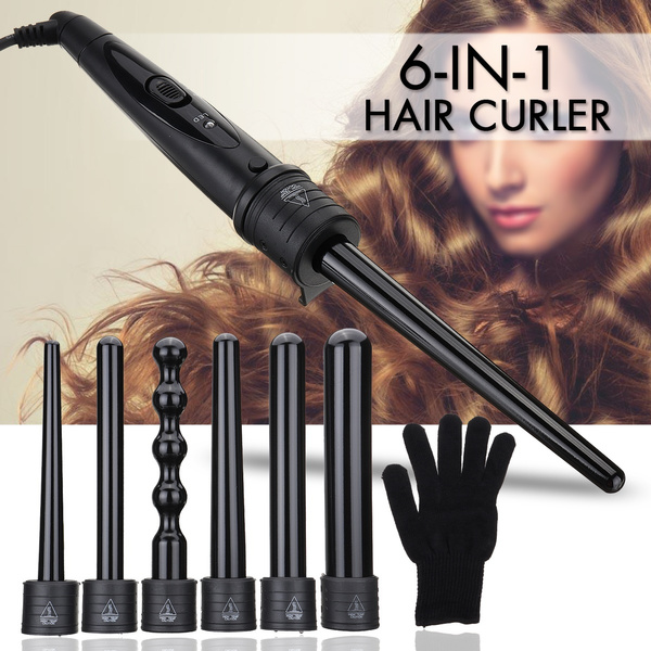 6 in 1 professional curling wand