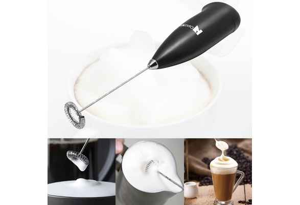 Matcha Frappe PIVOT Mini Milk Frother Handheld Foam Maker Whisk Mixer Battery Operated Whisk Hand Mixer for Cappuccino Hot Chocolate