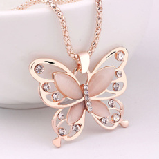 butterfly, Chain Necklace, Fashion, Jewelry