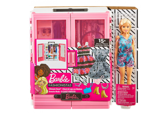 Barbie Closet Luxo Fashion Completo Com Roupas E Acessórios