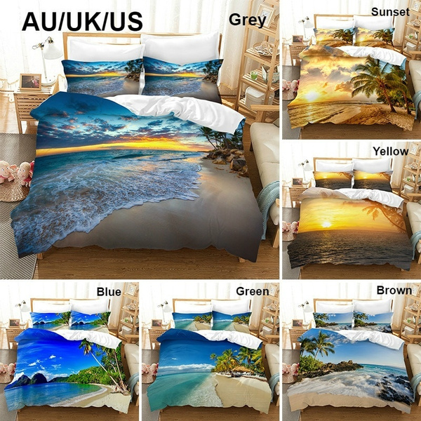 Beautiful Scenery Pattern Duvet Cover, Beautiful King Size Bed Sheets