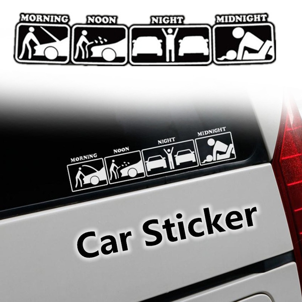 Funny Door Window Auto Decoration Vinyl Car Accessories Removable Waterproof Reflective Sticker Car Decals Car Stickers
