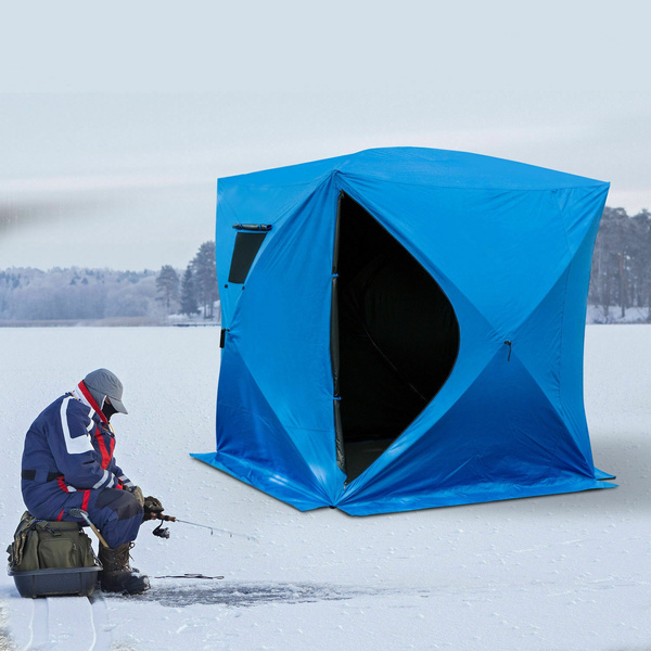 4 Person 80 Ice Fishing Shelter Pop up Tent Outdoor Portable House  Furniture