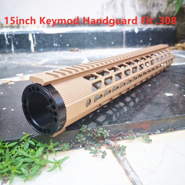 15'' inch Keymod Handguard Rail Free Floating Mount System LR-308 Rifle ...