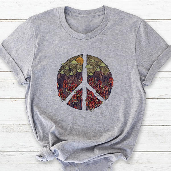 Peace sign 2025 t shirt women's