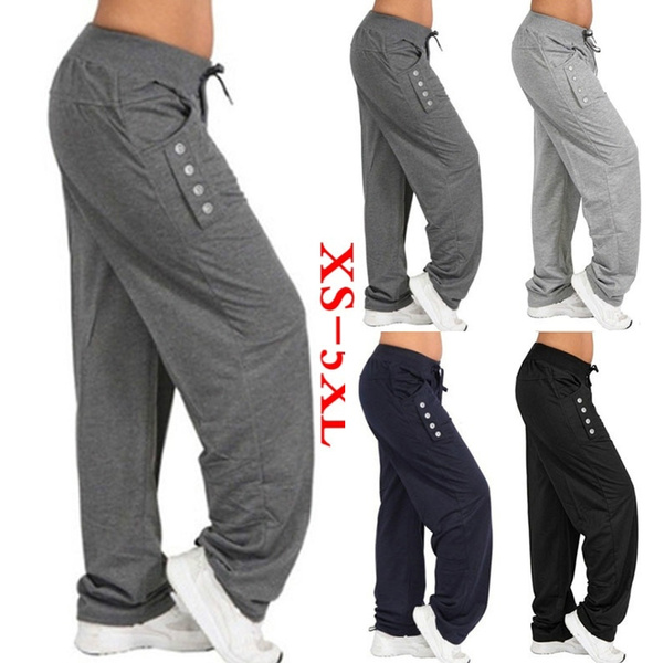 Women's Fashion Loose Casual Pure Color Harem Yoga Joggerpant Trousers  Harem Pants Plus Size Pantaloni Donna | Wish