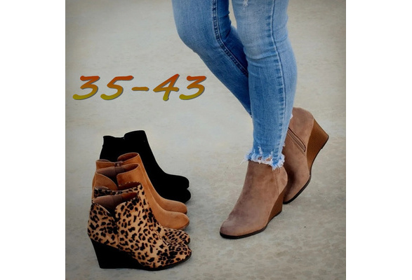 deep v leopard booties
