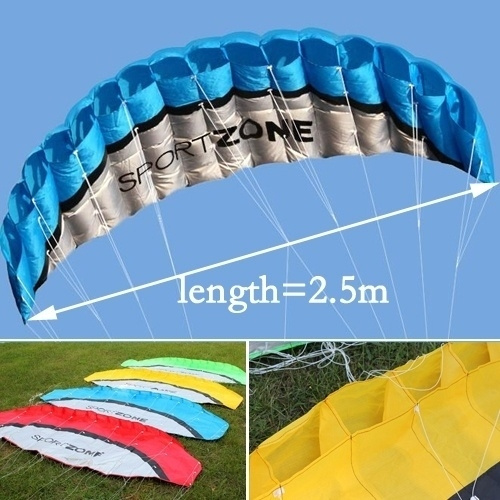 2.5m 4 Color Outdoor Sport Kite Parafoil Kite With Flying Tools Power ...