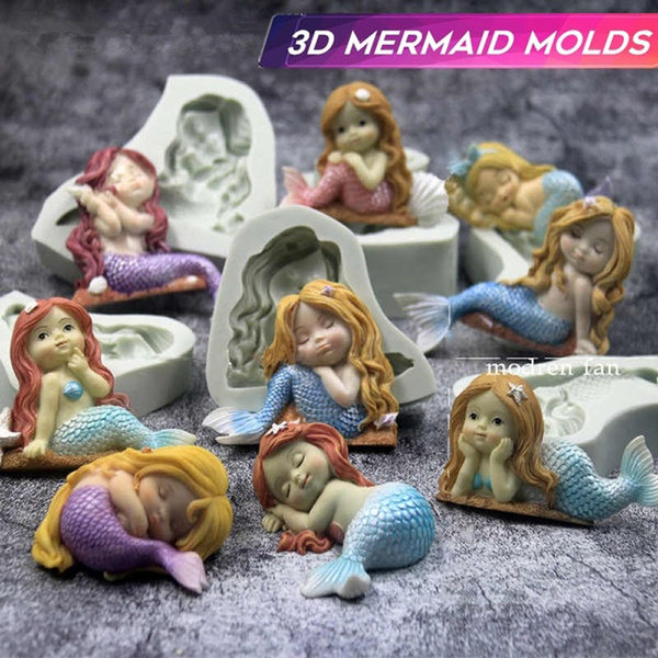 Mermaid fondant clearance mold