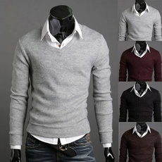 Winter, pullover sweater, Sweaters, Slim Fit