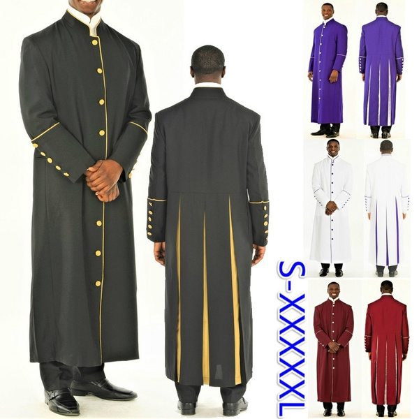 Men s Adam Clergy Robe Autumn Full Sleeve Long Coat Stylish