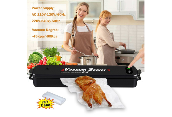 Automatic Vacuum Sealer Portable Compact Vacuum Sealing System Cooking  Mufti-function Including 15PCS Food Saver Vacuum Bags - AliExpress