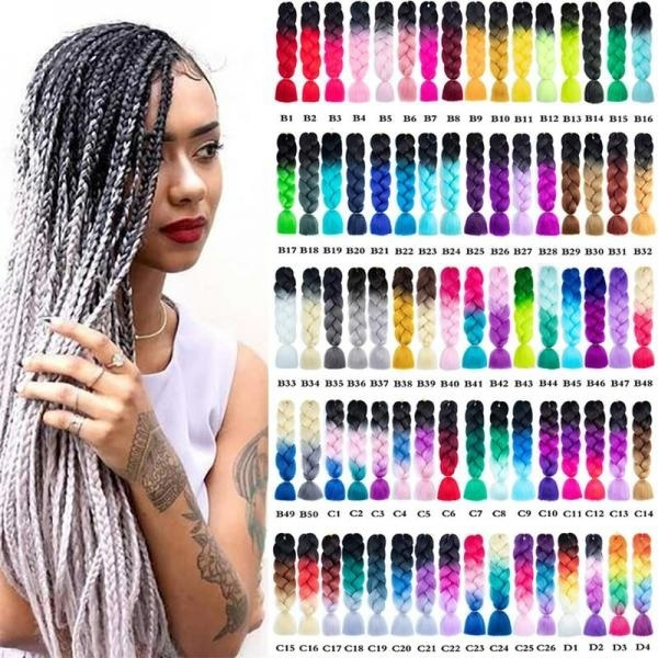 Hot Selling Kanekalon Jumbo Braids Synthetic Ombre Braiding Hair Long Twist Braids  Hair Extension African Hair Synthetic Braiding Hair