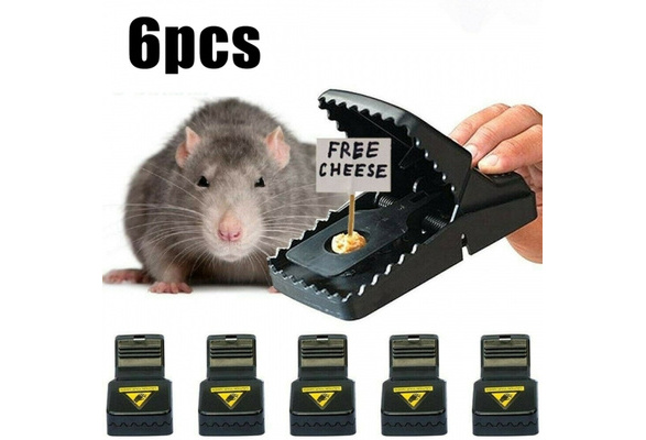 6-PACK Reusable MOUSE TRAPS Rat Trap Rodent Snap Trap