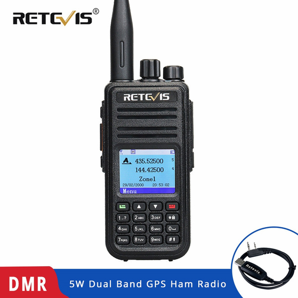RETEVIS RT3S DMR Digitale Radio Walkie Talkie (GPS) 5W VHF UHF Band DMR Radio Transceiver Ham Radio Amador + Programma | Wish
