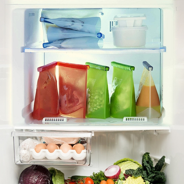 Fresh Vegetables Refrigerator, Food Storage Bags Reusable