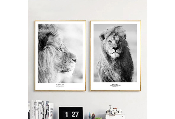 African Lion Family Animal Wildlife Wall Picture 8x10 Art Print