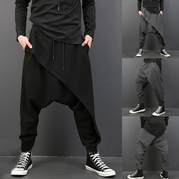 Men Gothic Pants Punk Style Loose 