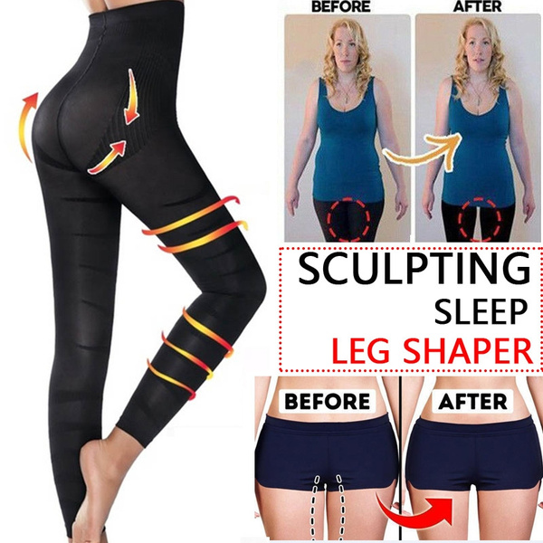 1 Pc Women Sculpting Sleep Leg Legging High Waist Skinny Pants Slimming  Leggings Thigh Slimmer Pants