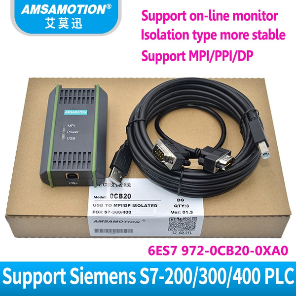 hul kapillærer anspændt USB Cable PC Adapter For Siemens S7-200/300/400 PLC RS485 Profibus MPI PPI  9pin Communication Replace Siemens 6ES7972-0CB20-0XA0 | Wish