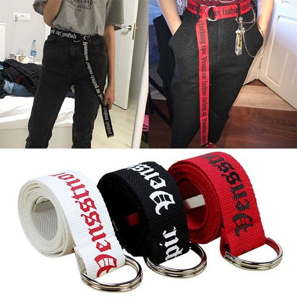 womens d ring canvas belt