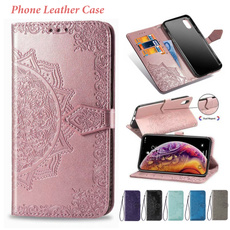 case, Flowers, Samsung, leather