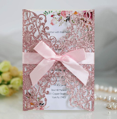 invitationcard, gold, Paper, Wedding