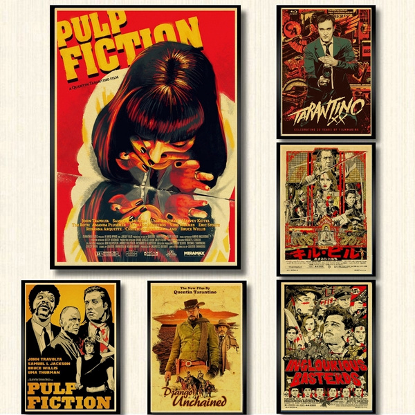 Retro Pulp Fiction Poster  Quentin Tarantino Collection Poster