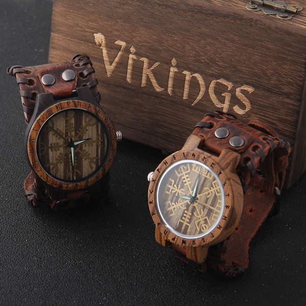 Viking wooden watch sale