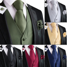 suitvestformen, necktie set, Vest, silk