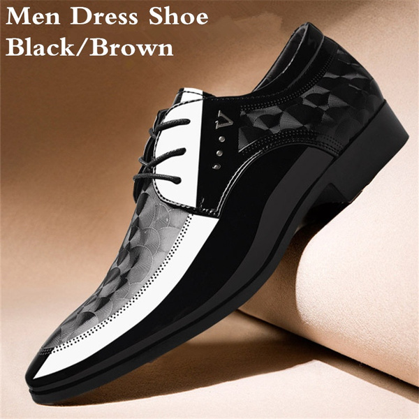Office Men Dress Shoes Men Formal Shoes Leather Luxury Groom Wedding Shoes Men Shoes Dress | Wish
