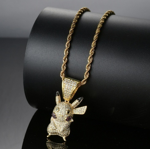 Lovely Cartoon Bling Iced Out Hip Hop 