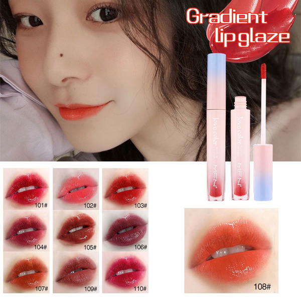 red lip tint gloss