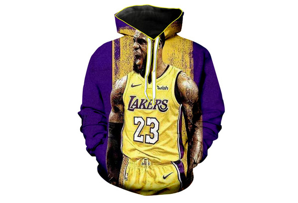 Los Angeles Lakers No1068 Custom Hoodie 3D  Custom hoodies, Hoodie print,  Comfy hoodies