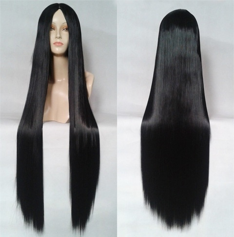 Black top wig 100cm