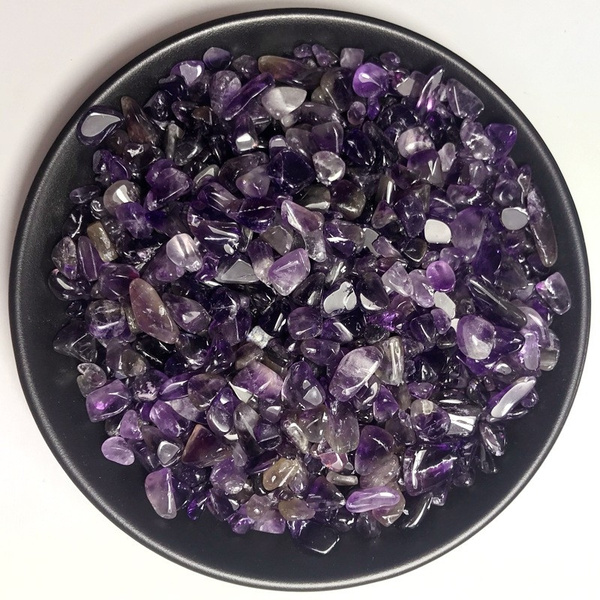 100g/pack Natural Stone Purple Gravel Rock Crystal Quartz DIY for Fish ...