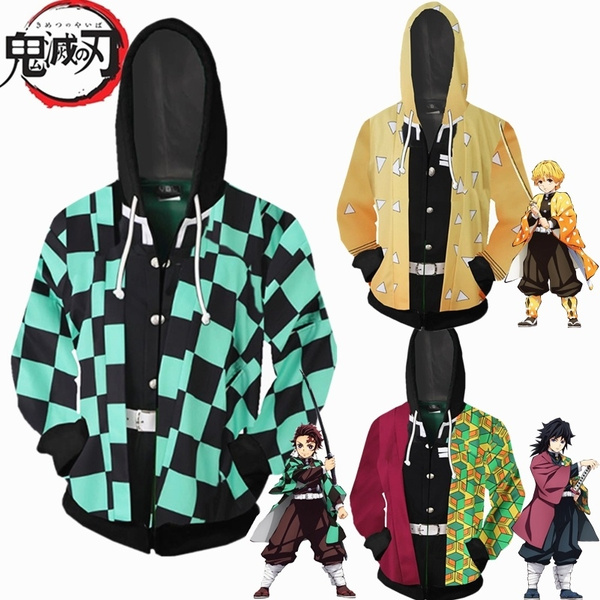 Anime hoodie demon slayer Clearance