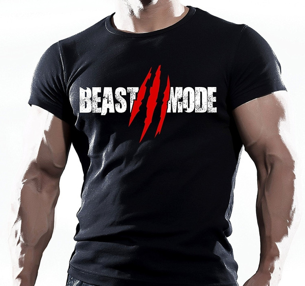 Goutte à Goutte Superman beast mode t shirt Gym Bodybuilding Entraînement MMA UFC Top Fighter