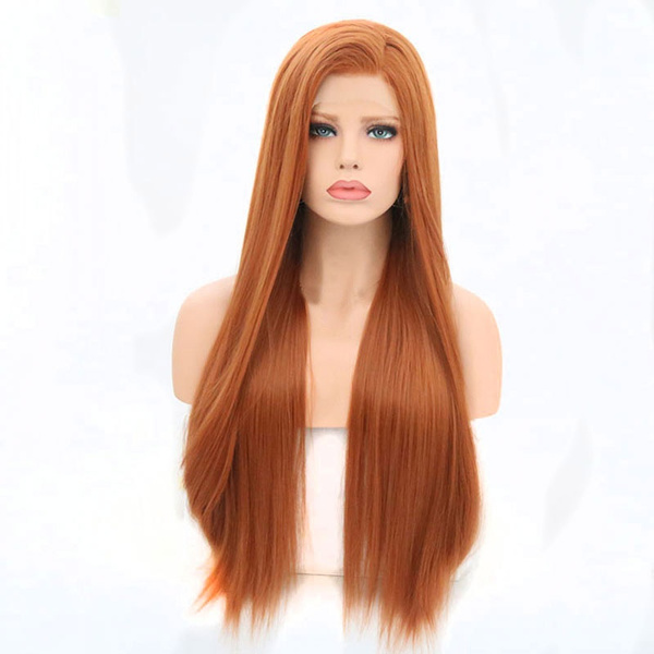 copper orange wig