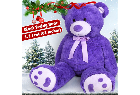 giant purple teddy bear