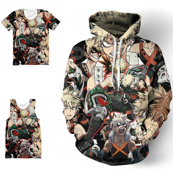 anime sleeveless hoodie