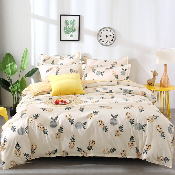 Pineapple Bedding Set Bed Sheet And, Twin Size Pineapple Bedding